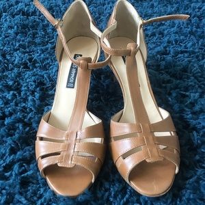 Charles Kammer low leather heels